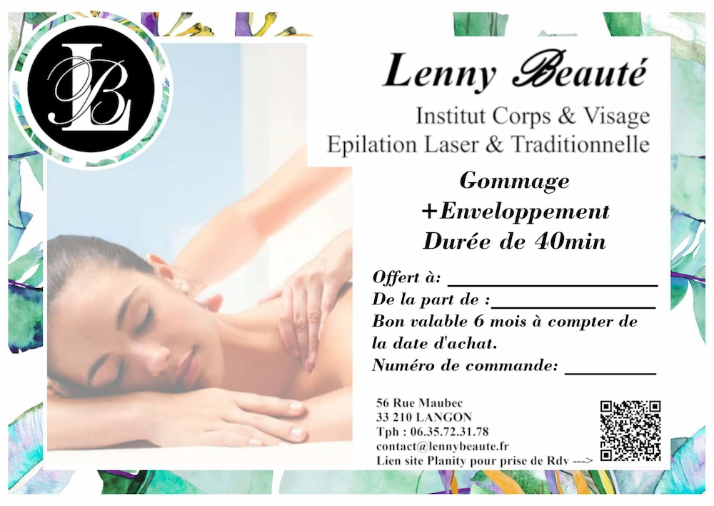 Bon cadeau Gommage + Enveloppement