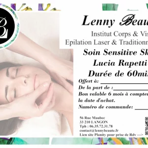 Bon cadeau Soin Sensitive Skin Lucia Rapetti