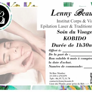 Bon cadeau Soin du Visage KOBIDO 1H30