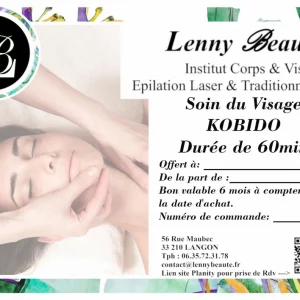 Bon cadeau Soin du Visage KOBIDO 60 Min